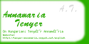 annamaria tenyer business card